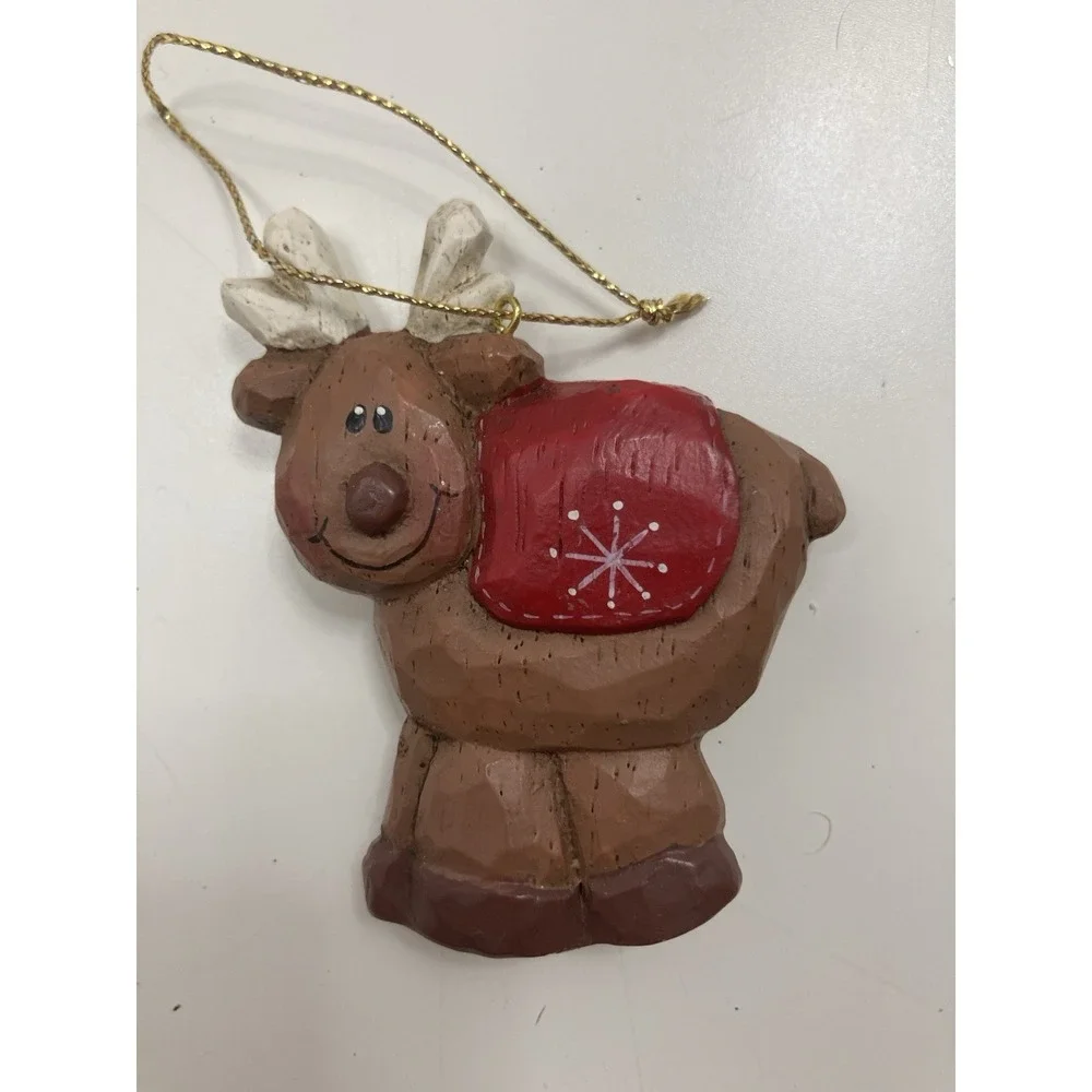 Vtg Midwest of Cannon Falls Angel Resin Christmas Ornament Eddie Walker Set of 4